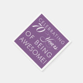 70年祝間のカラーナプキ素晴らしンス スタンダードカクテルナプキン (角)