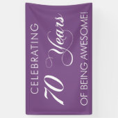 70年祝間のバナ素晴らしー 横断幕 (縦)