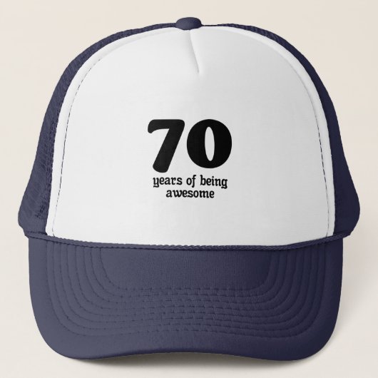 70年素晴らし キャップ (正面)
