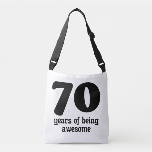 70年素晴らし クロスボディバッグ (正面)