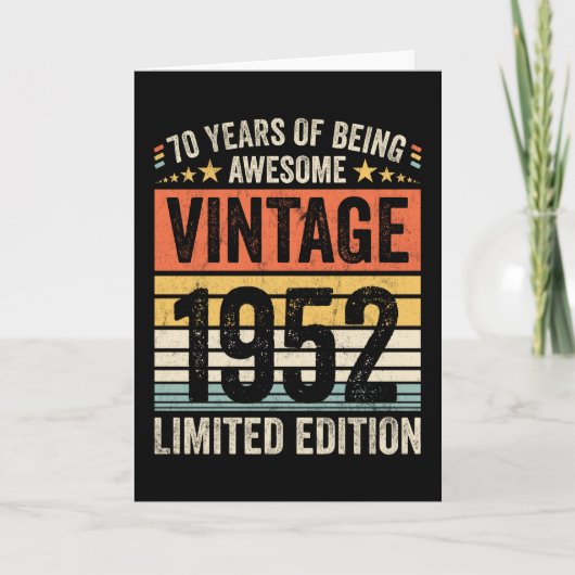 70年間最高に素敵なヴィンテージ1952 カード (正面)