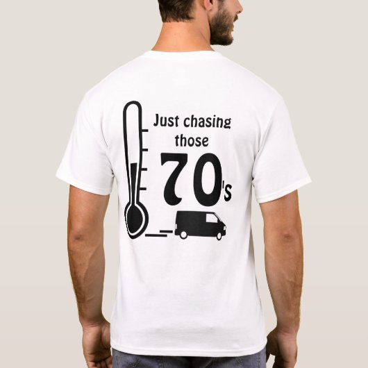 70度Tシャツ Tシャツ (裏面)