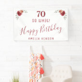 70感動的th Birthday Partyフローラ 横断幕 (インサイチュ)