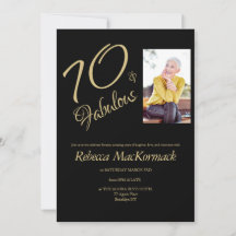 70才お誕生日おめでとう | エレガントな70歳の誕生日