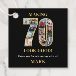 70才をステキに見せるフォトコラージュ 70歳の誕生日 フェイバータグ