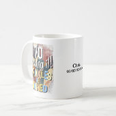 70揺れ!しわを焼く、20日 コーヒーマグカップ (正面左)