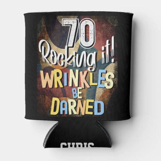 70揺れ！シワが焼ける、70レトロ日 缶クーラー (正面)