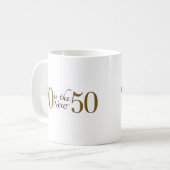70新しい50はあります コーヒーマグカップ (正面左)