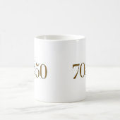 70新しい50はあります コーヒーマグカップ (中央)