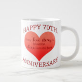 70日。記念日 ジャンボコーヒーマグカップ (右)
