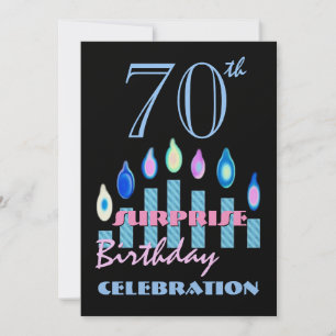 70日~79日の誕生日パーティーの招待 招待状