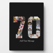 70枚の写真のモザイクアート フォトプラーク (正面)