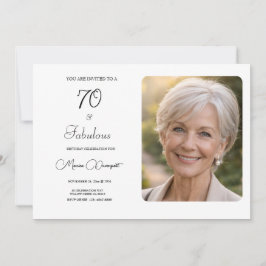 70歳おめでとう！70歳の誕生日パーティー 招待状