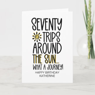 70歳おもしろいになる70誕生日 カード