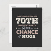 70歳おもしろいの誕生日ことわざ ポストカード (正面/裏面)