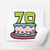 70歳お誕生日ケーキ マウスパッド (マウス)