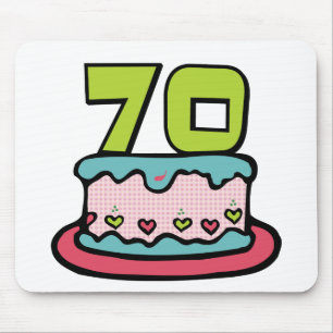 70歳お誕生日ケーキ マウスパッド
