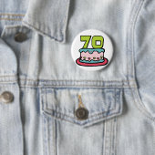 70歳お誕生日ケーキ 缶バッジ (インサイチュ)