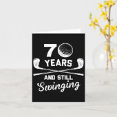 70歳でまだ70誕生日おもしろいGo カード (黄色い花)