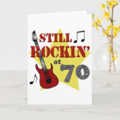 70歳でもロックしてる カード (黄色い花)