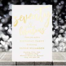 70歳と素晴らしい金ゴールドの誕生日