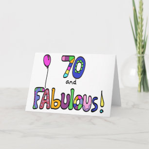 70歳と素晴らしく幸せな70誕生日、気球 カード