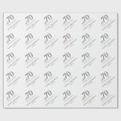 70歳と素晴エレガントらしい女性70誕生日 ラッピングペーパー (フラット)