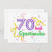 70歳と輝かしい ポストカード (正面/裏面)