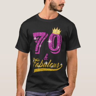 70歳と70歳の古いBday 70誕生日GIF Tシャツ