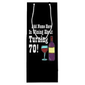 70歳になるときの誕生日 ワインギフトバッグ (裏面)