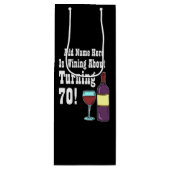 70歳になるときの誕生日 ワインギフトバッグ (正面)