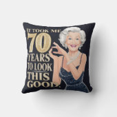 70歳のおばあちゃんの誕生日 クッション (裏面)