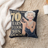 70歳のおばあちゃん誕生日 クッション (ブランケット)