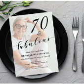 70歳のお誕生日おめでとう フォト スクリプト 招待状