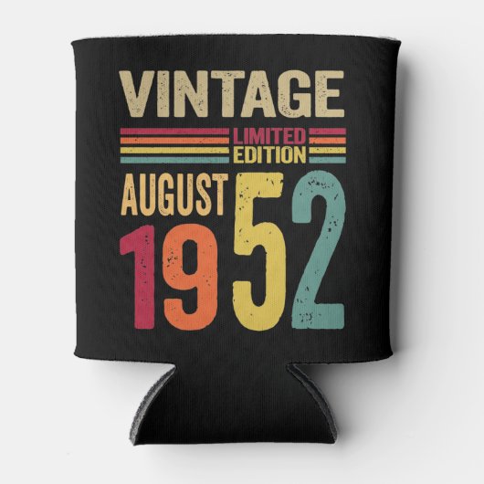 70歳のギフト威厳があるヴィンテージ1952年–70th B-Day 缶クーラー (正面)