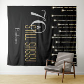 70歳のセンスが良くてシルバーな写真撮影用背景 タペストリー (インサイチュ(横))