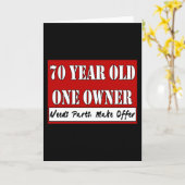 70歳のワンオーナー - 部品が必要、価格交渉可 カード (黄色い花)