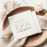 70歳の生まれ1955年70th Birthday Party スタンダードカクテルナプキン<br><div class="desc">1955年生まれの70th金ゴールドのバースデー書パーティーで70素晴らしい。シンプルエレガンス。お客様の要件に合わせて文字を容易にカスタマイズ</div>