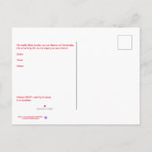 70歳の男性のための誕生日パーティーの招待 インビテーションポストカード (裏面)