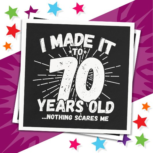 70歳の皮肉ミームおもしろい70誕生日 スタンダードカクテルナプキン