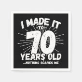 70歳の皮肉ミームおもしろい70誕生日 スタンダードカクテルナプキン (正面)