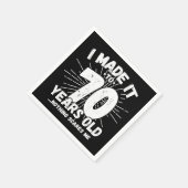 70歳の皮肉ミームおもしろい70誕生日 スタンダードカクテルナプキン (角)