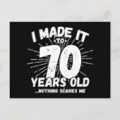 70歳の皮肉ミームおもしろい70誕生日 ポストカード (正面)