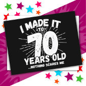 70歳の皮肉ミームおもしろい70誕生日 ポストカード