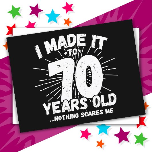 70歳の皮肉ミームおもしろい70誕生日 ポストカード