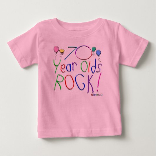 70歳の石! Tシャツ (正面)