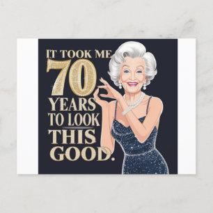 70歳の祖母の誕生日 ポストカード