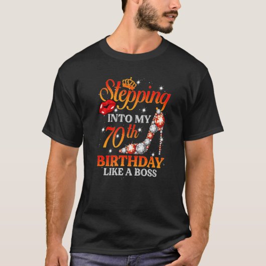 70歳の私の70誕生日に入る Tシャツ (正面)