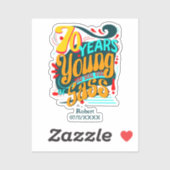 70歳の若さはまだsassに満ちて、70日 シール (シート)