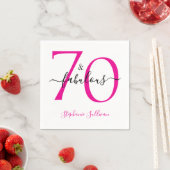 70歳の誕生日おめでとうパーティー スタンダードカクテルナプキン (インサイチュ)